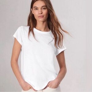 Rag & Bone Soft Heather Gray Blue Short Sleeve Slub Pima Cotton Tee Size Small